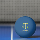 Weegschaal Gouden Schalen Sterrenbeeld Pingpongbal (Net)