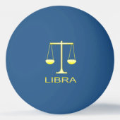 Weegschaal Gouden Schalen Sterrenbeeld Pingpongbal (Voorkant)