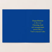 Weegschaal Gouden Schalen Sterrenteken Aangepaste  Folie Kaarten (Binnen)