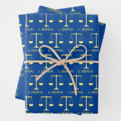 Weegschaal Gouden Schalen Sterrenteken Aangepaste  Inpakpapier Vel (In situ)