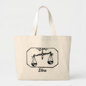 Weegschaal Grote Tote Bag (Voorkant)
