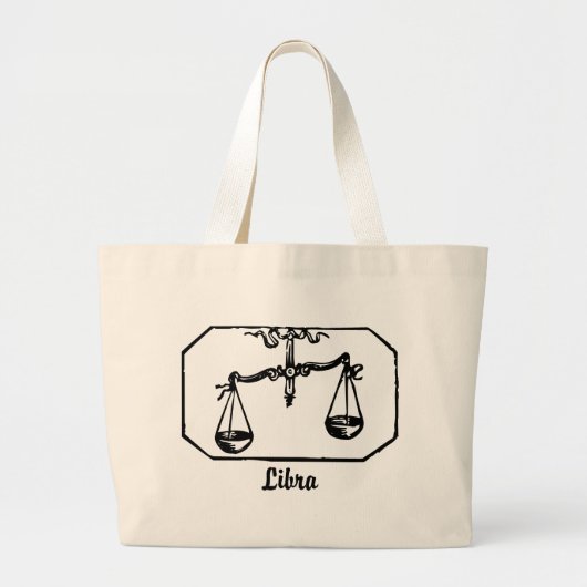 Weegschaal Grote Tote Bag (Voorkant)