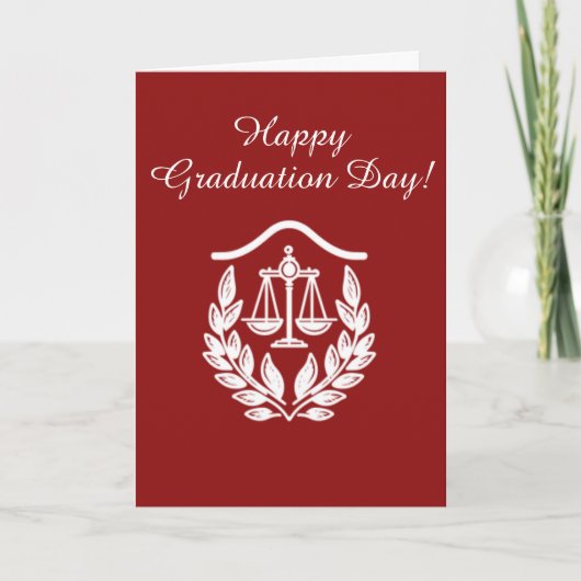 Weegschaal - Happy Afstuderen Day Kaart (Voorkant)