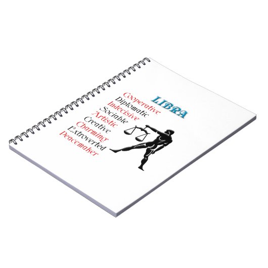 Weegschaal horoscoop sterrenbeeld notitieboek (Linkerzijde)