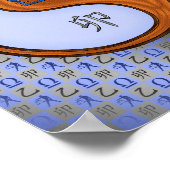 Weegschaal & Hout Konijn Poster (Hoek)