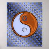 Weegschaal & Hout Konijn Poster (Voorkant)