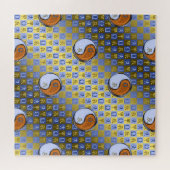 Weegschaal & Houten Draak Legpuzzel (Horizontaal)