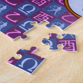 Weegschaal & Houten Haan Legpuzzel (Zijkant)