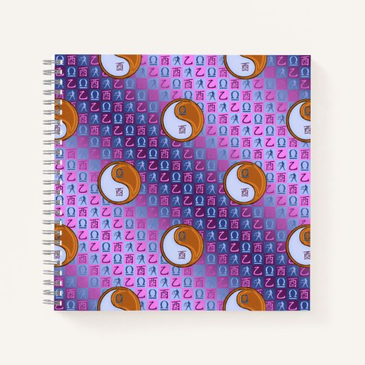 Weegschaal & Houten Haan Notitieboek (Voorkant)