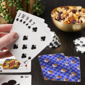 Weegschaal & Houten Os Pokerkaarten (Insitu)