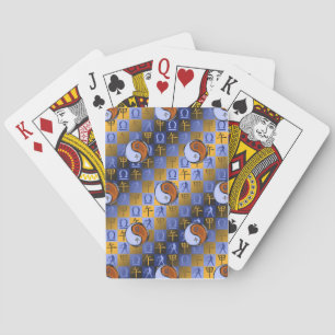 Weegschaal & Houten Paard Pokerkaarten