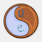 Weegschaal & Houten Slang Magneet (Voorkant)