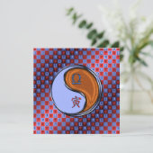 Weegschaal & Houten Tijger Kaart (Staand voorkant)