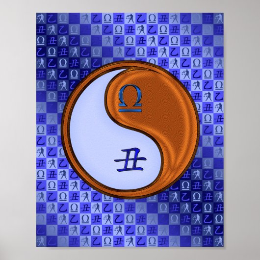 Weegschaal & Houtos Poster (Voorkant)