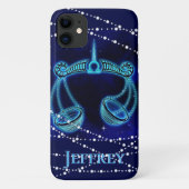 Weegschaal in donkerblauw II Case-Mate iPhone Case (Achterkant)