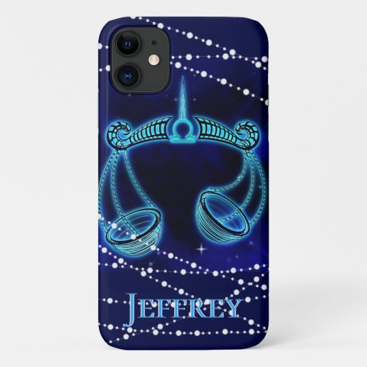 Weegschaal in donkerblauw II Case-Mate iPhone Case (Achterkant)