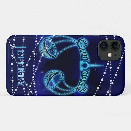 Weegschaal in donkerblauw II Case-Mate iPhone Case (Achterkant (horizontaal))