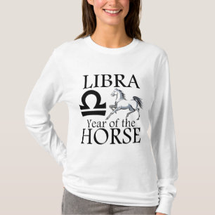 Weegschaal Jaar van het Paard Dierenriem Symbool T T-shirt