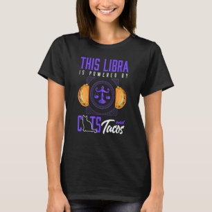 Weegschaal Kat Taco Horoscoop Sterrenbeeld T-shirt