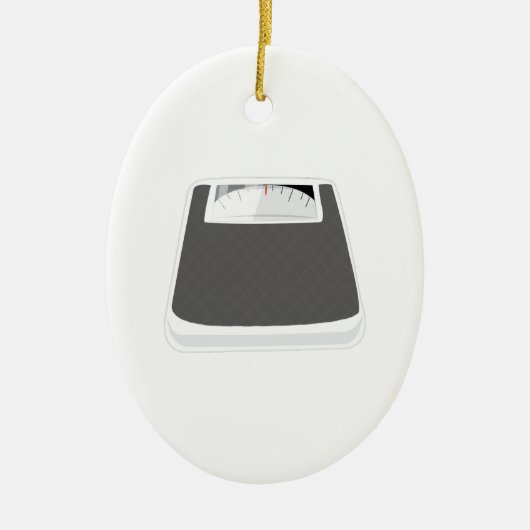 weegschaal keramisch ornament (Voorkant)