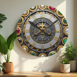  Weegschaal Klok, Astrologie, Dierenriem, Pareltje Ronde Klok