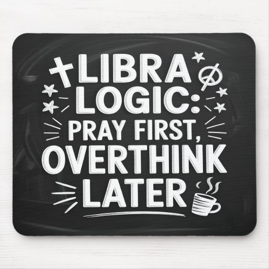 Weegschaal Logic: Bid eerst, overdenk latere Muism Muismat (Voorkant)