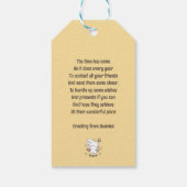 Weegschaal Loppi Tokki Bunny Zodiac Patroon II Cadeaulabel (Achterkant)