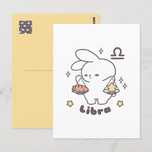 Weegschaal Loppi Tokki Bunny Zodiac Series Briefkaart