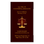 weegschaal magnetisch visitekaartje (Voorkant Verticaal)