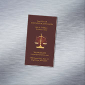 weegschaal magnetisch visitekaartje (Voorbeeld)