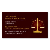 weegschaal magnetisch visitekaartje (Voorkant)