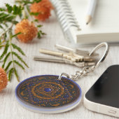 Weegschaal Mandala Acryl Sleutelhanger (Voorkant Rechts)