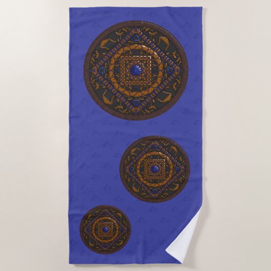 Weegschaal Mandala Badhanddoek (Voorkant)