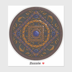 Weegschaal Mandala Contour Sticker