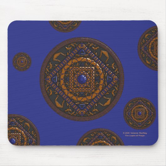 Weegschaal Mandala Mousepad Muismat (Voorkant)