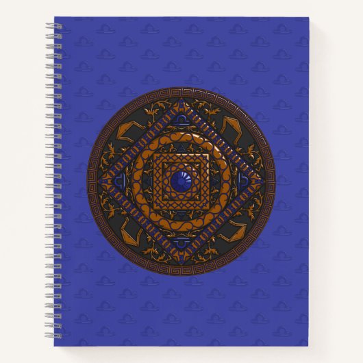 Weegschaal Mandala Spiraal Notitieboek (Voorkant)