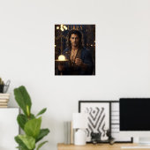 Weegschaal mannelijk astrologisch Poster (Thuiskantoor)