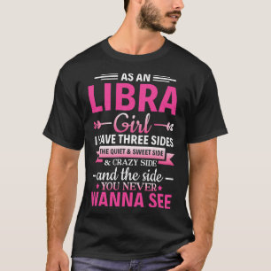 Weegschaal Meisje Astrologie Zodiac Teken Weegscha T-shirt
