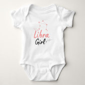 Weegschaal Meisje schattig Astrologie lichaam voor Romper (Voorkant)