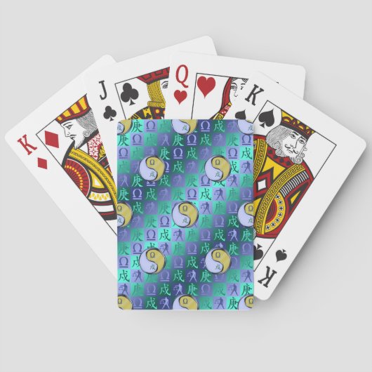 Weegschaal & Metaal Hond Pokerkaarten (Achterkant)