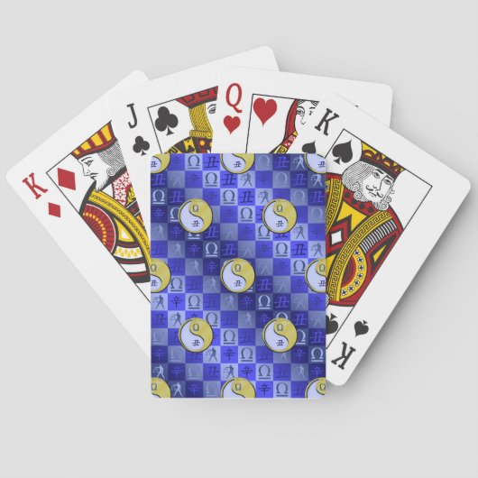 Weegschaal & Metaal Os Pokerkaarten (Achterkant)