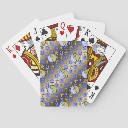 Weegschaal & Metaal Rat Pokerkaarten (Achterkant)