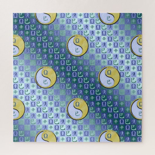 Weegschaal & Metaal Slang Legpuzzel (Verticaal)