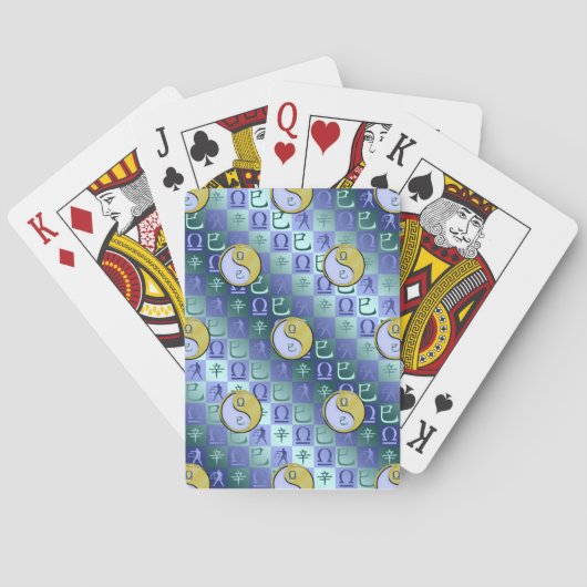 Weegschaal & Metaal Slang Pokerkaarten (Achterkant)
