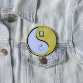 Weegschaal & Metaal Slang Ronde Button 7,6 Cm (In situ)
