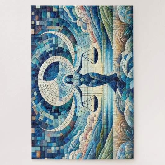 Weegschaal: Mozaïek Balans Symfonie Legpuzzel (Verticaal)