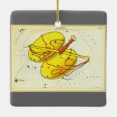 Weegschaal Oud Sterrenbeeld Urania's Spiegel Keramisch Ornament (Achterkant)