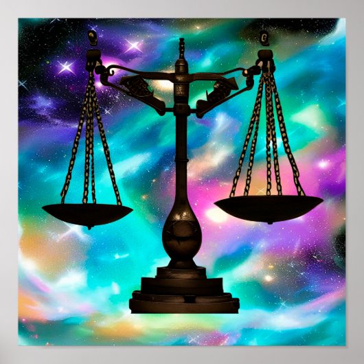 Weegschaal Poster (Voorkant)