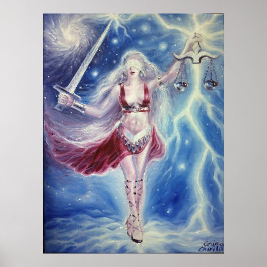 Weegschaal Poster (Voorkant)