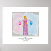 Weegschaal Poster (Voorkant)